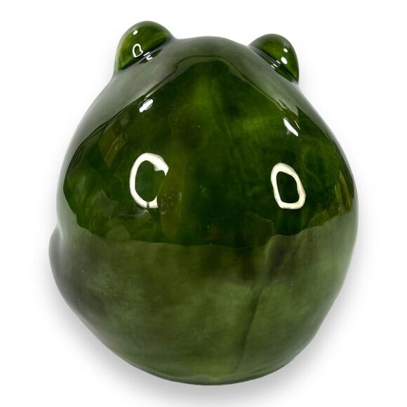 VTG Frog w Bowtie Ceramic Figurine Decor Anthropomorphic ARTIST SIGNED 4.5" EUC - Picture 7 of 16